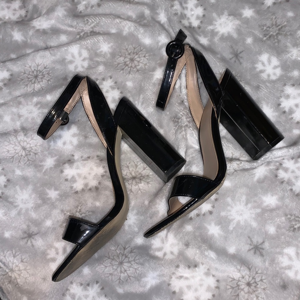 MIX No.6 Black Chunky Heels